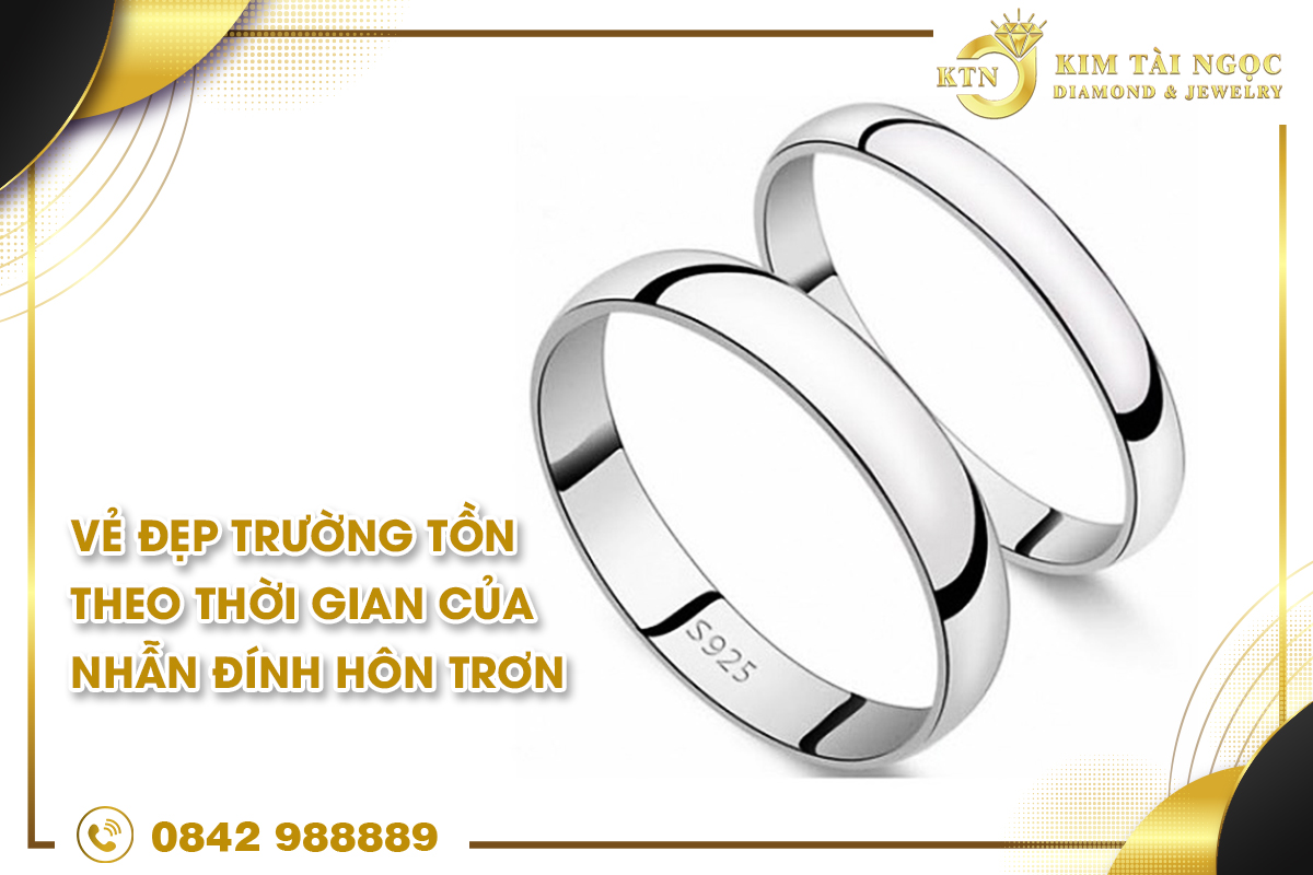 nhẫn đính hôn trơn