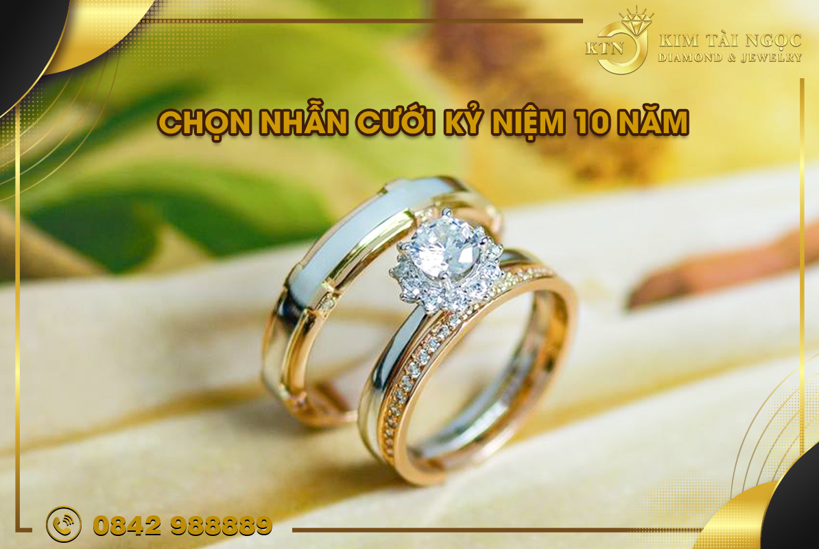 nhẫn cưới kỷ niệm 10 năm