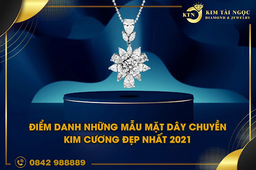 mẫu mặt dây chuyền kim cương đẹp