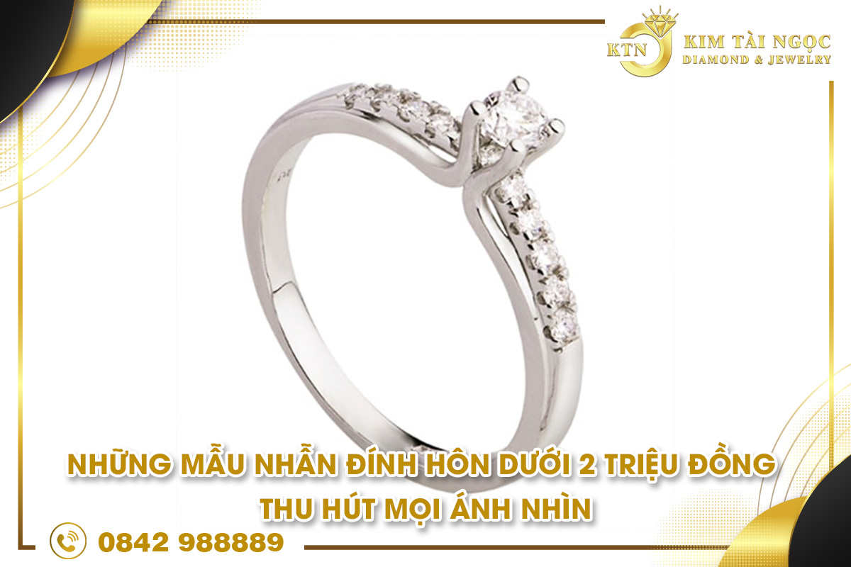 nhẫn đính hôn dưới 2 triệu