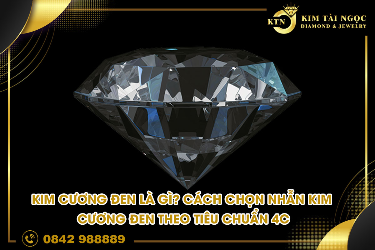 nhẫn kim cương đen