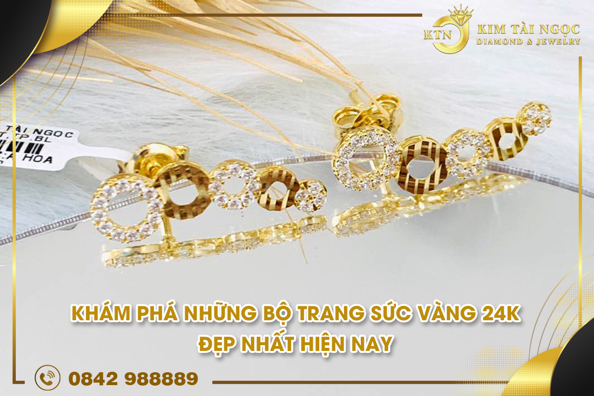 bộ trang sức vàng 24k