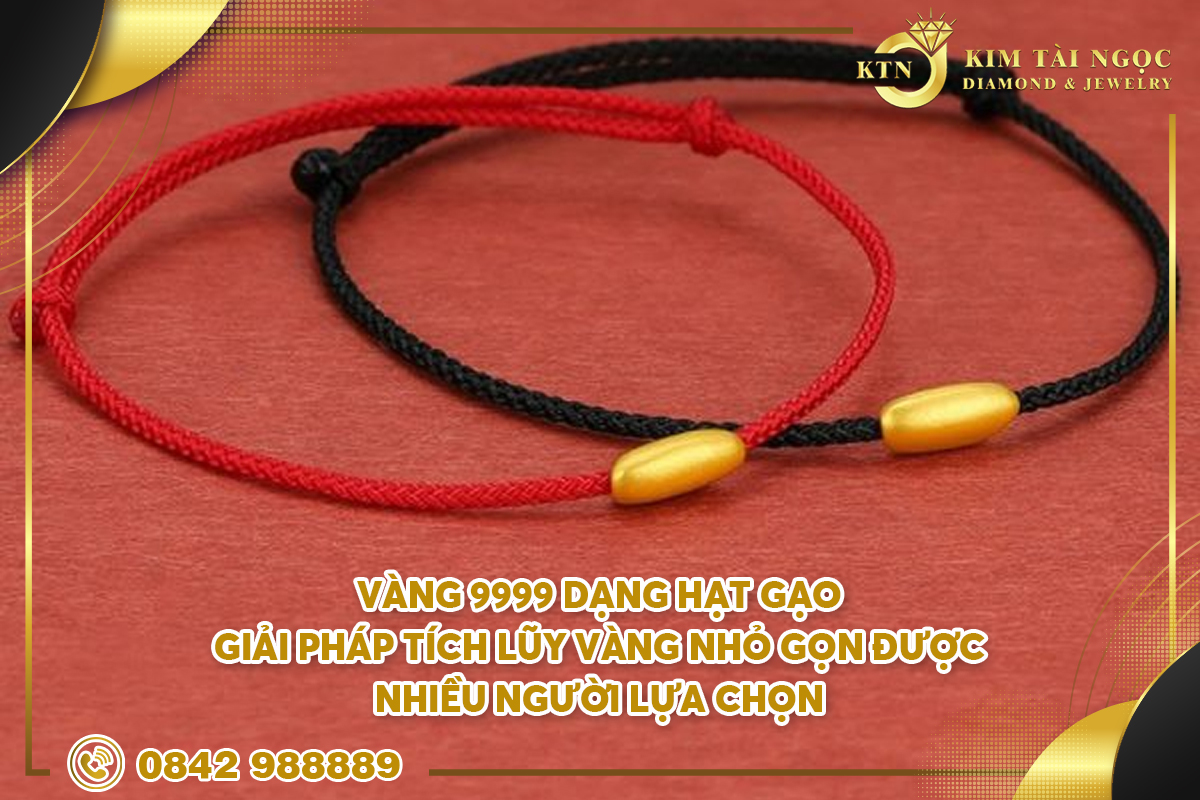 Vàng 9999 dạng hạt gạo